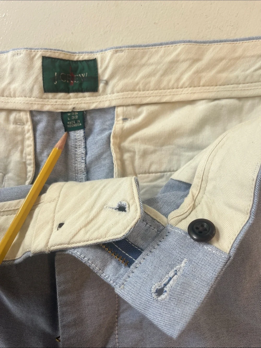 NWOT J Crew Classic-fit oxford creased trouser 35x32